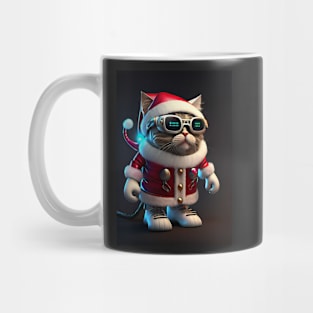 Cute Christmas Cosmic Cat Mug